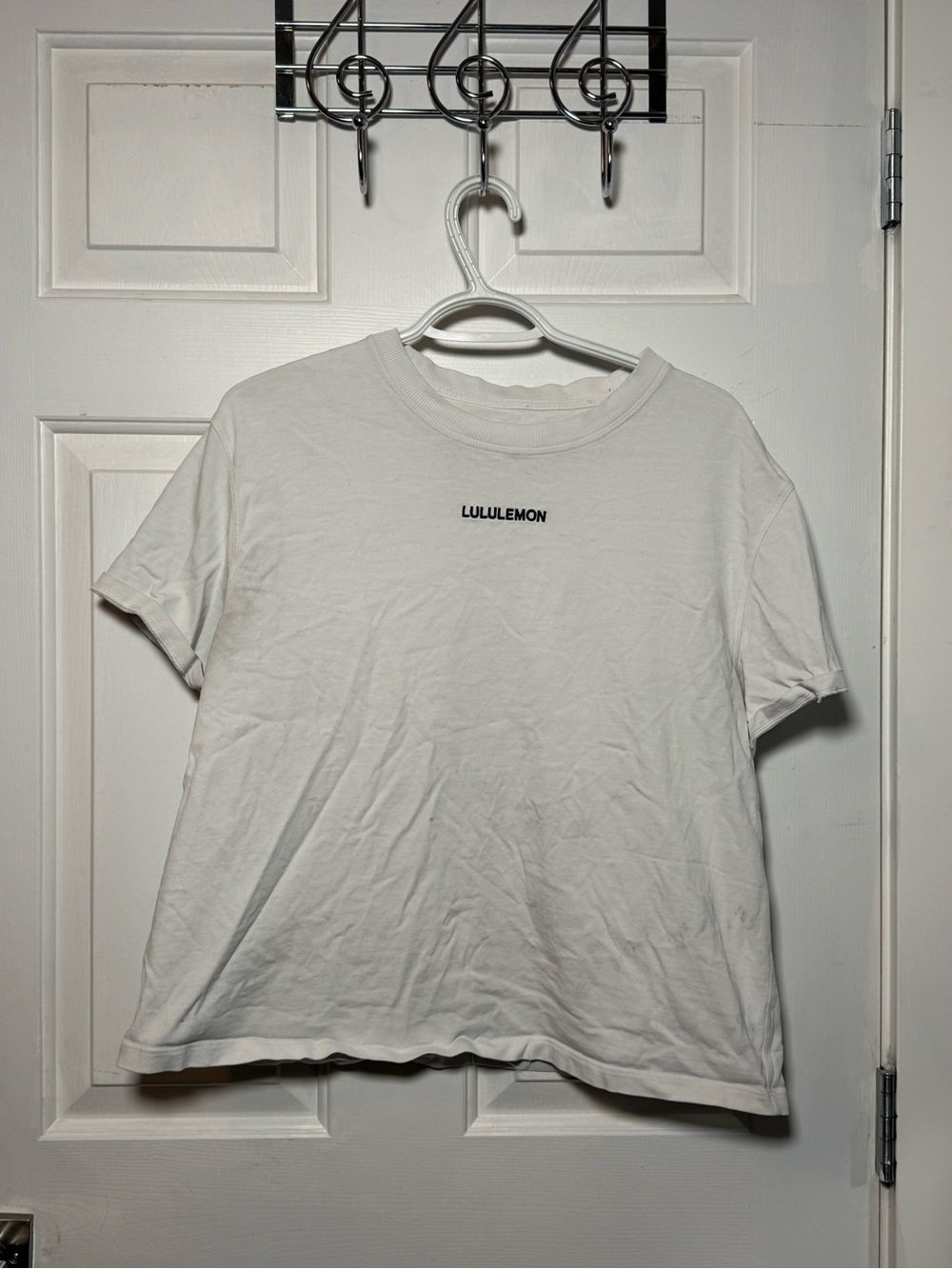 2000s Lululemon White Short Sleeve Logo Tee